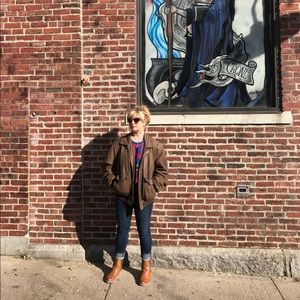 Vintage Leather Aeropostale Bomber Jacket